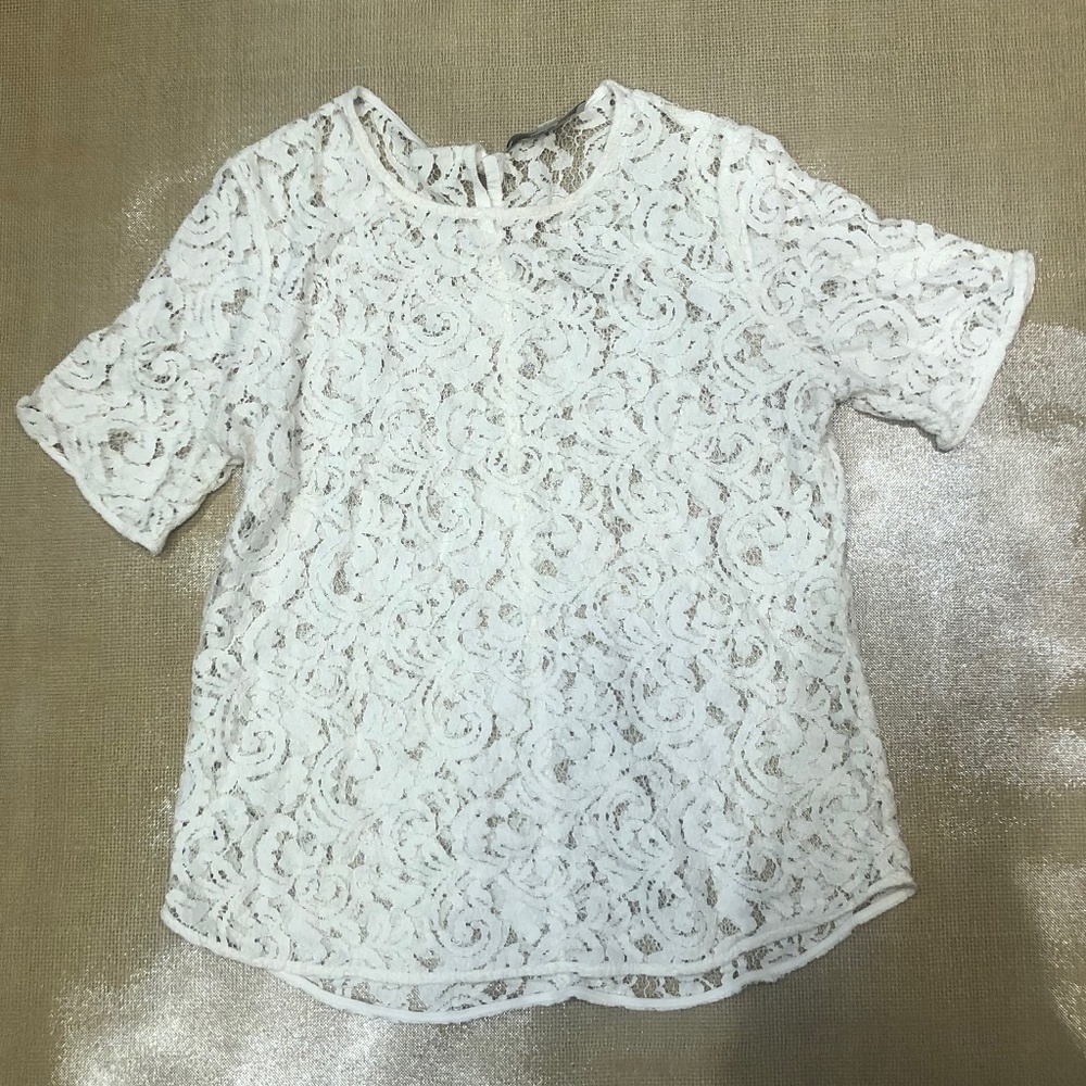 EUC Lace Loft Blouse